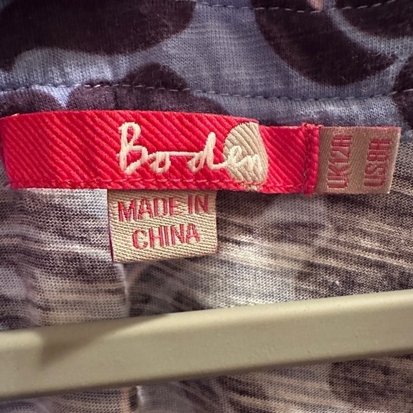 Boden 100% Cotton Purple Paisley Dress Size 8 - Picture 3 of 4